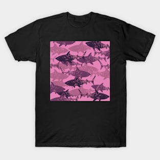 shark pattern vintage T-Shirt